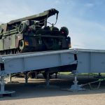 Army engineers assemble a Rapidly Available Interface for Trans-loading (RAIL) system at Coleman Barracks in Mannheim, Germany in May of 2022. The system is enroute to support recovery efforts of four missing U.S. Soldiers in Prabade, Lithuania.